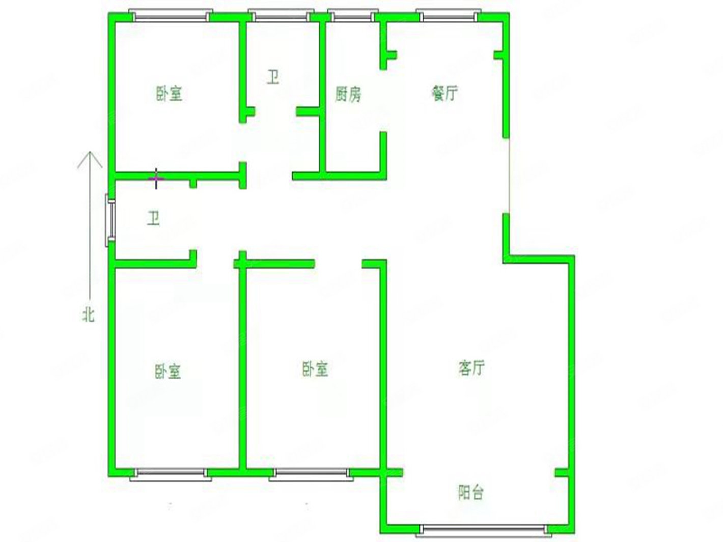 碧桂园首府3室2厅2卫133㎡南北158万