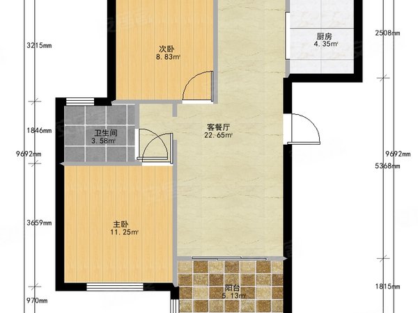 上海嘉定江桥新城大宅风范城刚空出,朝南一室户,独厨独卫,小门口,金运