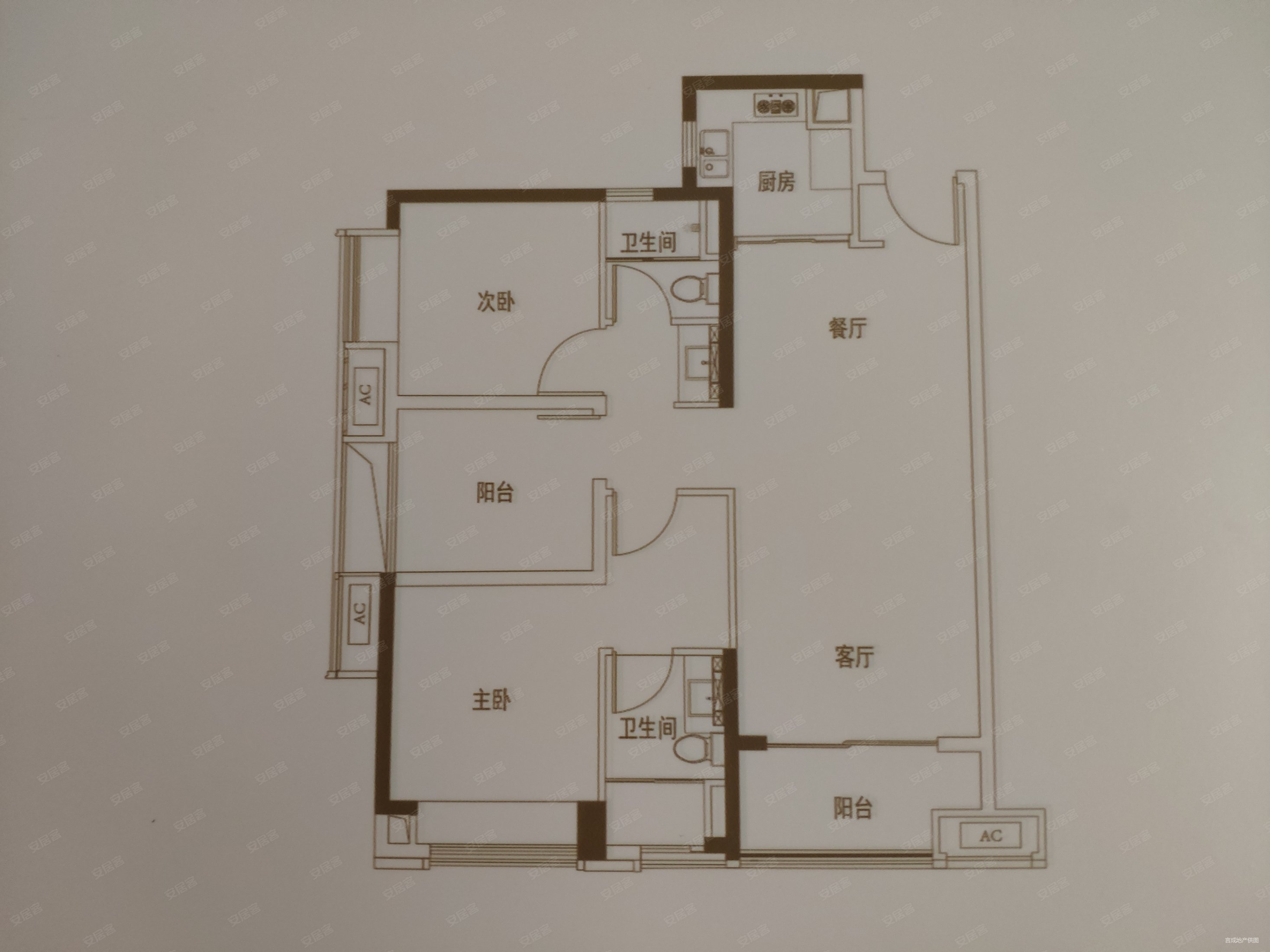 绿城桂语映月3室2厅2卫96㎡南北243.2万