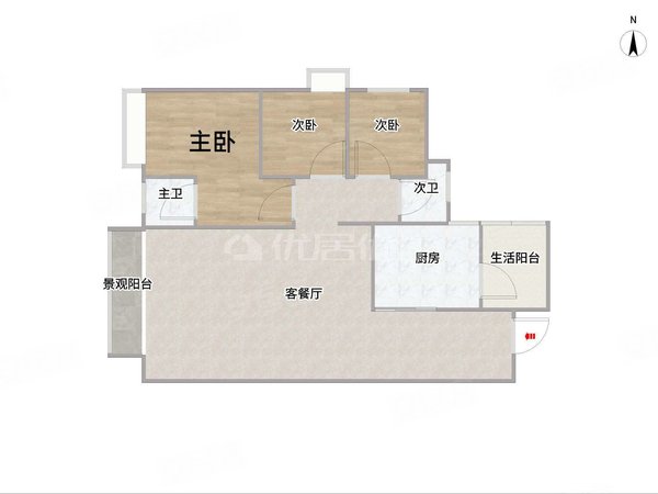 南宁江南五一路骋望珺玺江景房小区骋望珺玺精装三房,配套齐全拎包