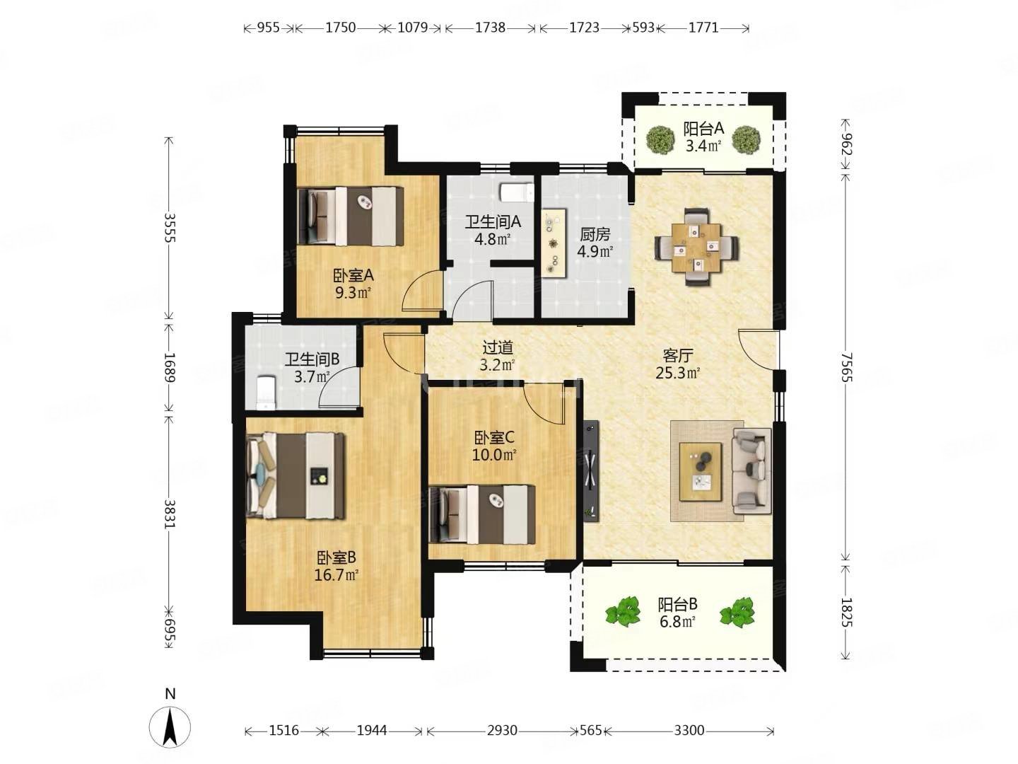 南昌新建城户型图107图片