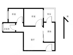 佛山顺德乐从建鑫家园 2室2厅1卫  电梯房 精装修60平米出租房源真实图片