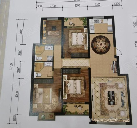 东城风景西区3室2厅1卫120㎡南北28万