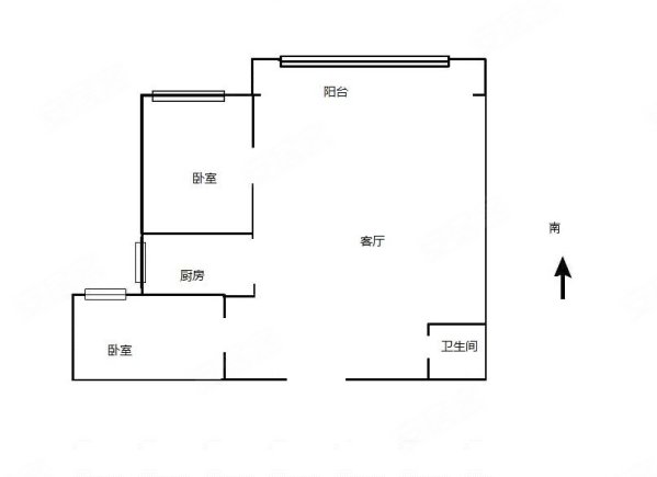 诗景颂苑2室1厅1卫90.59㎡南175万