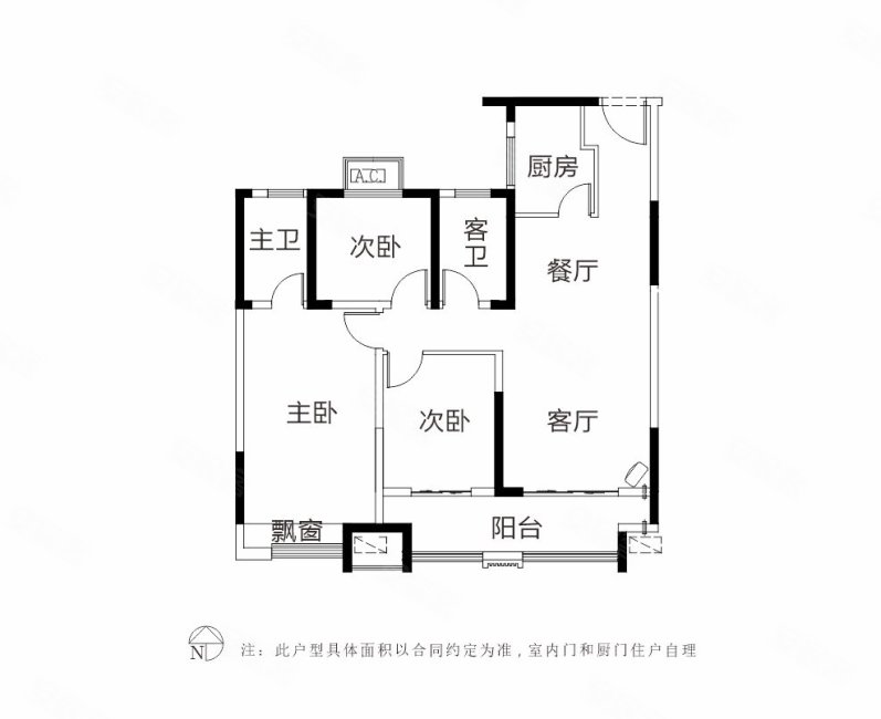急售!实验 沛   汉泽府 润景 文荟苑毛坯三室随时看