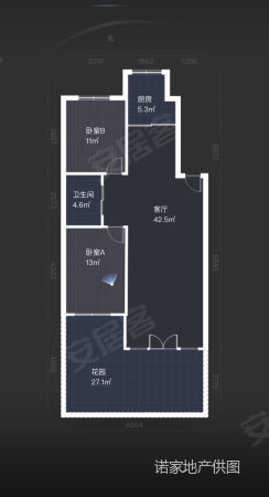 湾里南小区1室0厅0卫91.6㎡南北92万