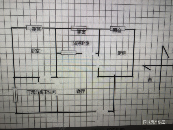 馨月花园2室1厅1卫78㎡南北45万