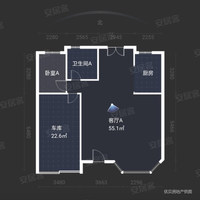 香格蔚蓝(D区)6室3厅4卫224㎡南北280万