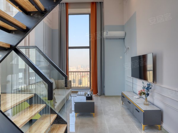 【多图】青铁华润城(商住楼),汽车东站租房,精装loft套一公寓可月付无