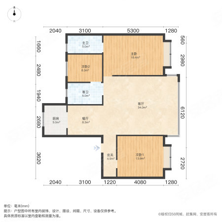 春熙里3室2厅2卫156.21㎡南北305万