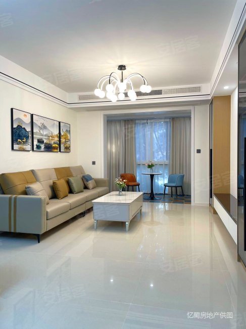 北门一环沙河畔,1楼精装带家具,大套二,水映兰庭二手房,144.