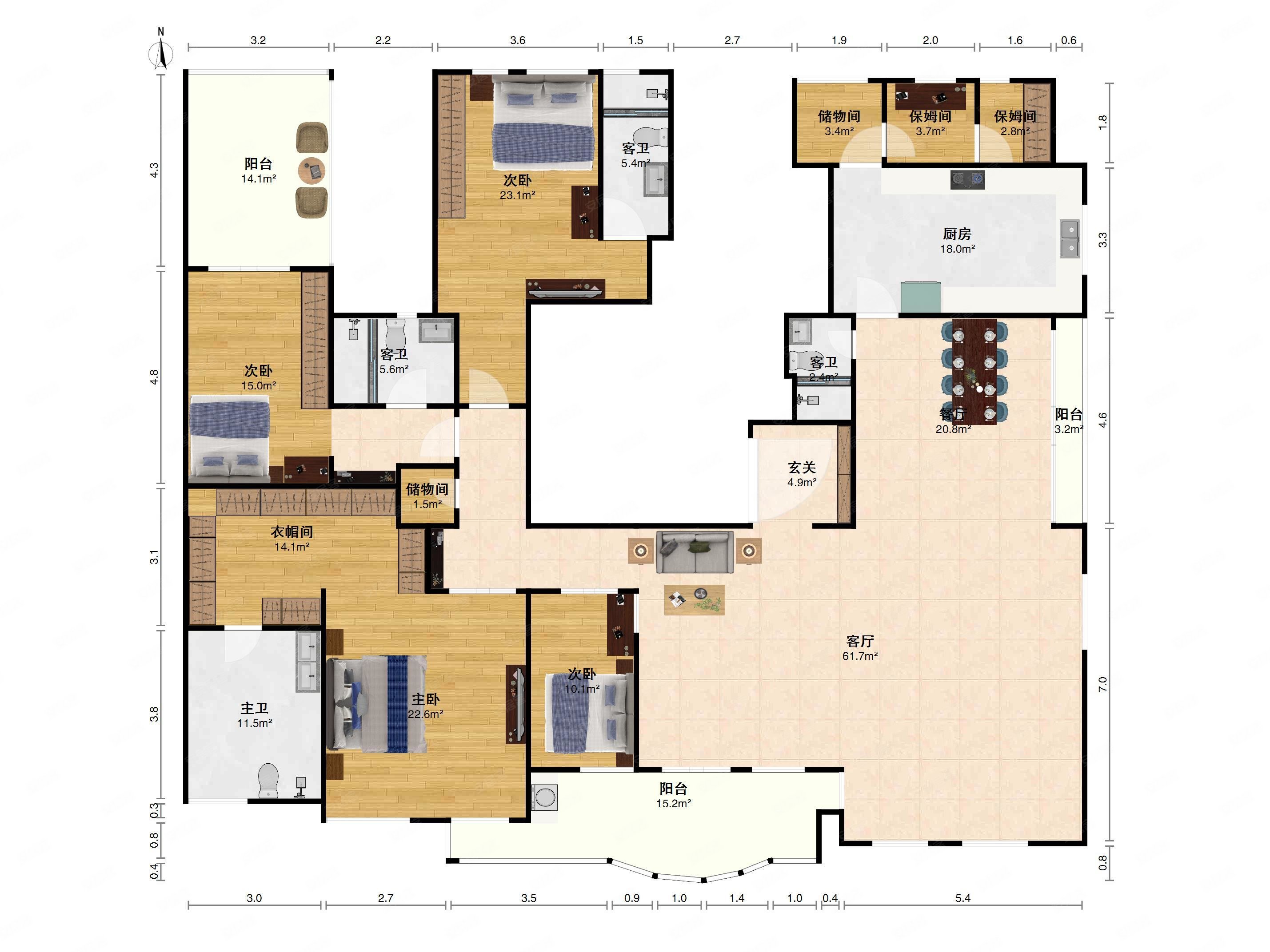 人车分流!总统套房! 大平层!