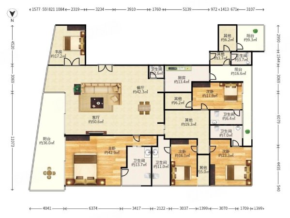 深圳湾一号精装可拎包入住近地铁中间楼层南北通透