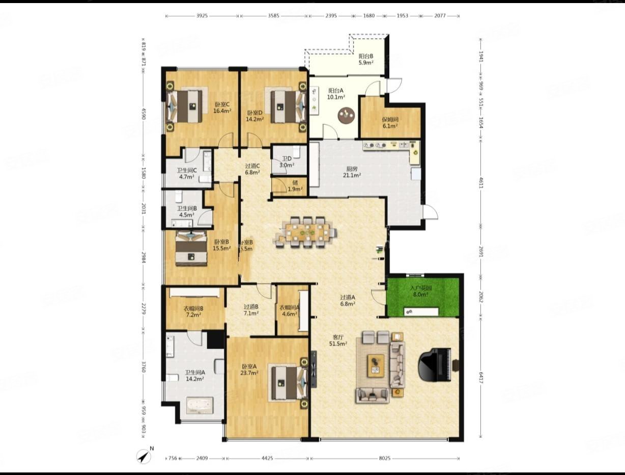急售拱北豪宅仁恒滨海中心精装大四房全新未住看一线海景近澳门