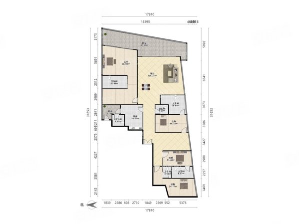 深圳湾一号5室3厅6卫436㎡南北10000万