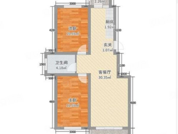 福州连江县城恒宇观邸花园树德旁 隔房出租2房拎包入住出租房源真实