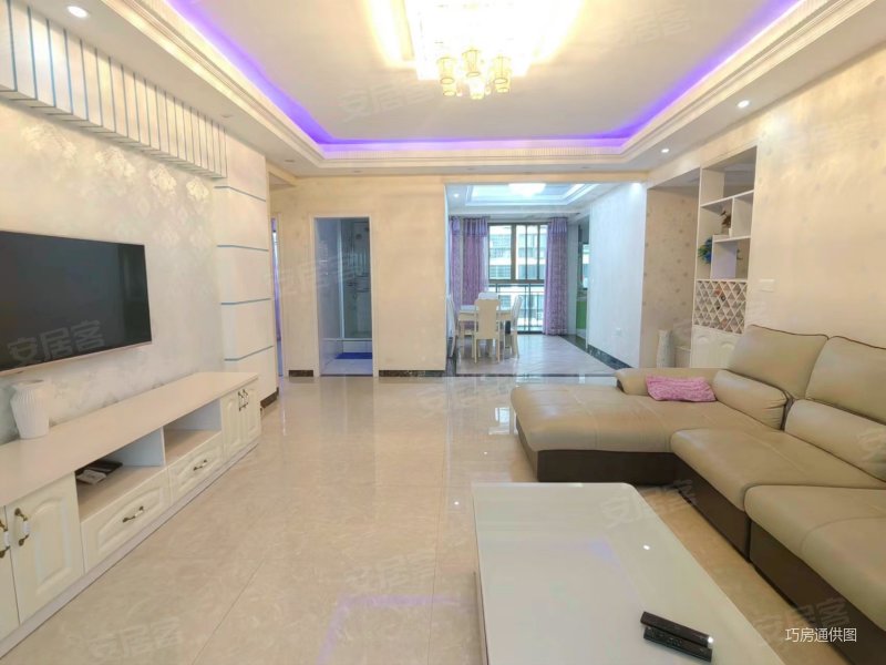 阳光城二期,3室2厅,南北通透户型,精装家具家电齐全