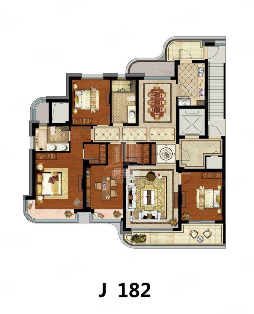 椒江区天韵水岸4室2厅2卫1厨2阳台
