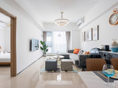 三亚天涯三亚湾万科大都会小区二室一厅套房，酒店式管理，拎包入住，可做饭出租房源真实图片