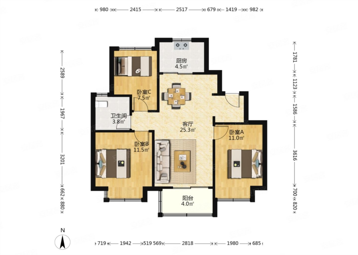 中骏合景柏景湾 精装好房 近地铁 房龄新 商品住宅 南北通透