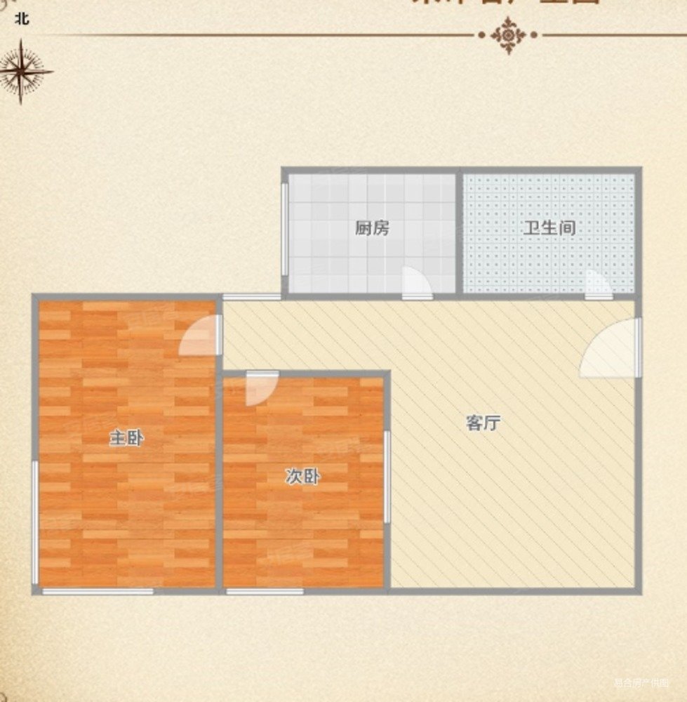 新悦家园(西区)2室2厅1卫64.26㎡西南245万