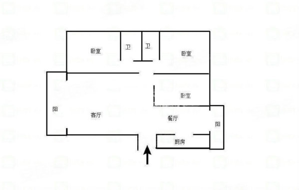 北湖湾3室2厅2卫118㎡南北89万