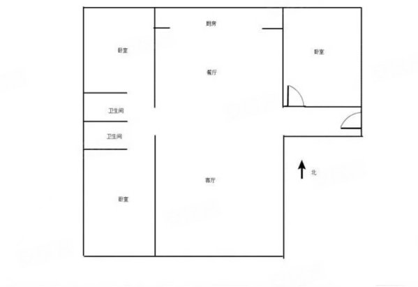 胜达园丁北区3室2厅2卫137㎡南北276万