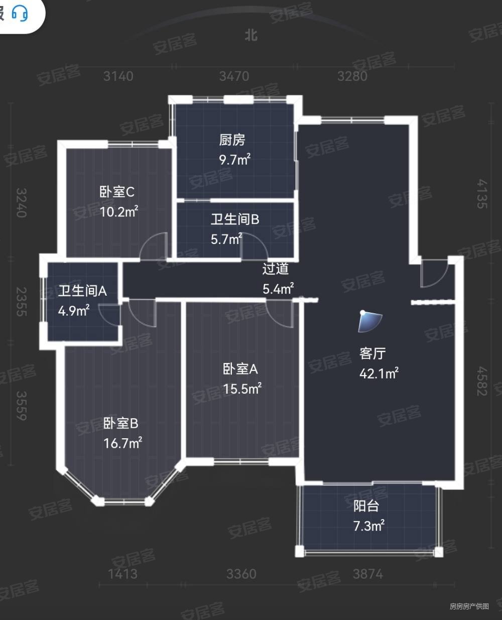 绿岛花园149万中楼层装修清爽小区中心位置采光好