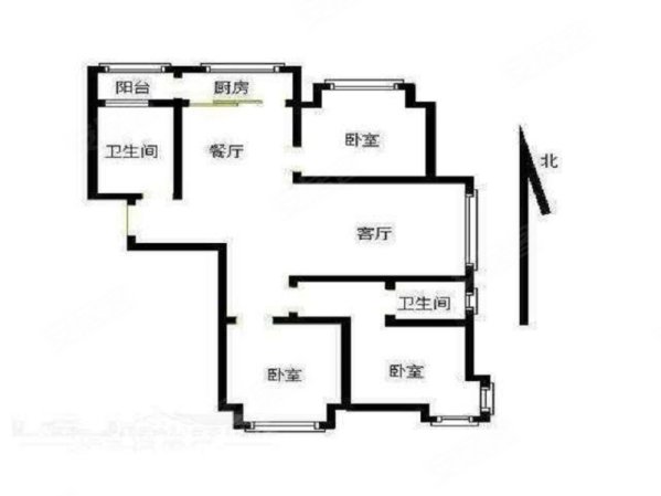 金柏佳园3室2厅1卫140㎡南北145万