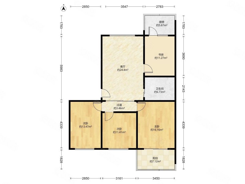 新星 18中 石太公园旁 三楼三阳开泰户型
