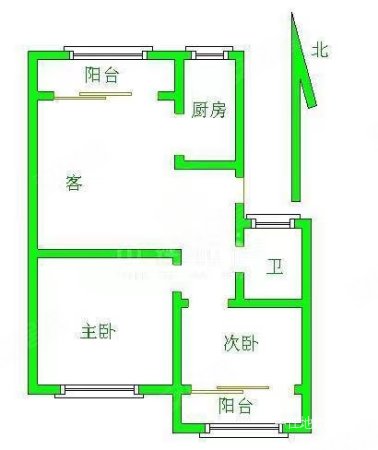 雅居园(历下)2室2厅1卫97㎡南北114万