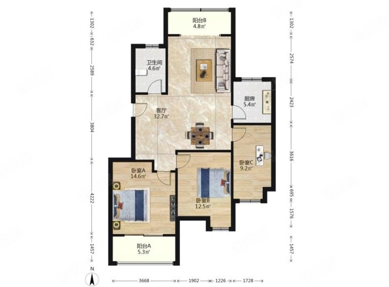 天鹅湖花园219万元超格快出手