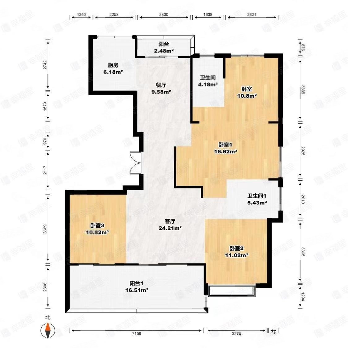 榕心映月4室2厅2卫137.94㎡南北420万