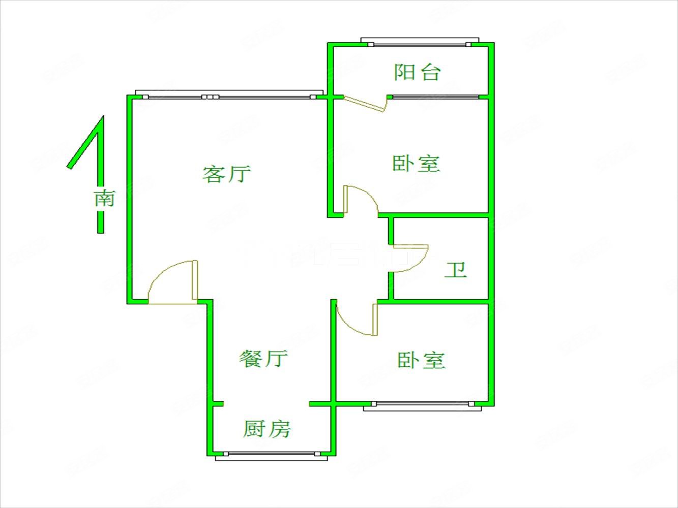 标准原始户型图图片