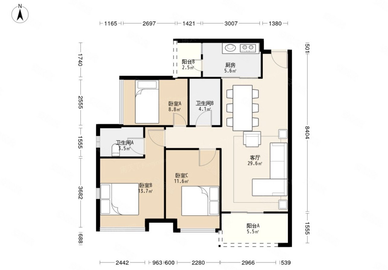 海伦春天东南向精装三房二卫带车位108售108万