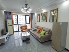 枣庄滕州北辛奥体华府,精装两室两厅,家具家电齐全拎包入住,好楼层随时看房出租房源真实图片
