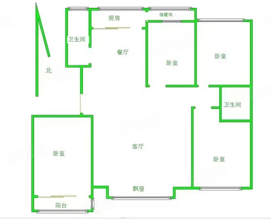 土地局宿舍(永安胡同)3室2厅1卫136㎡西南70万