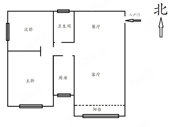 成都现代城2室2厅1卫77㎡南125万