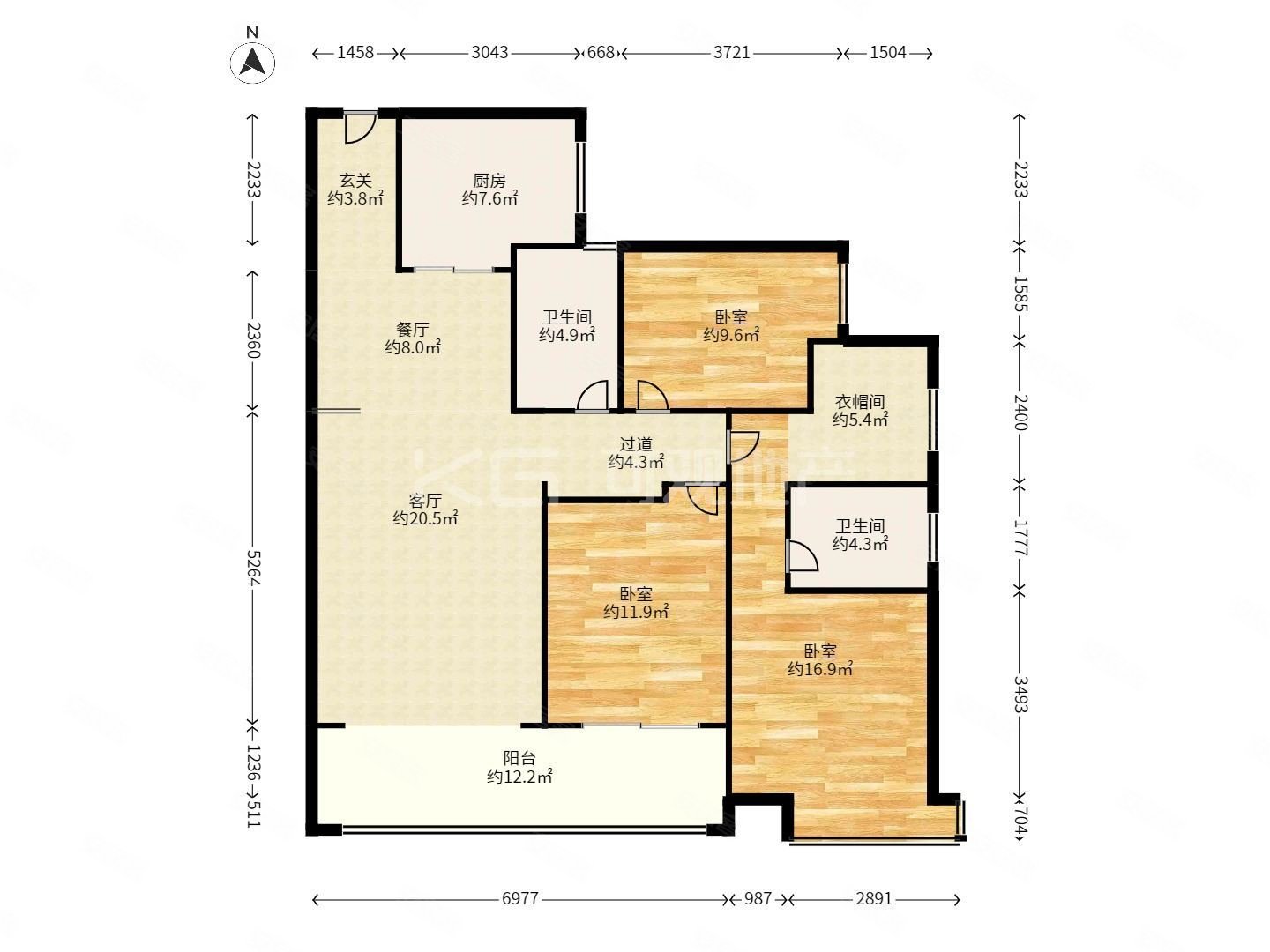 融信双杭城龙岭 4房2厅2卫 居家装修拎包入住端头户型视野好