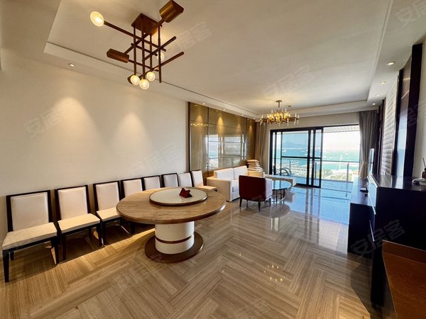 三亚吉阳鹿回头复地鹿岛年租20万  复地鹿岛 4房3卫  高层一线海景 南北通透出租房源真实图片