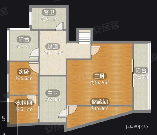 泉水湾荣华山庄5室3厅3卫285㎡南北230万