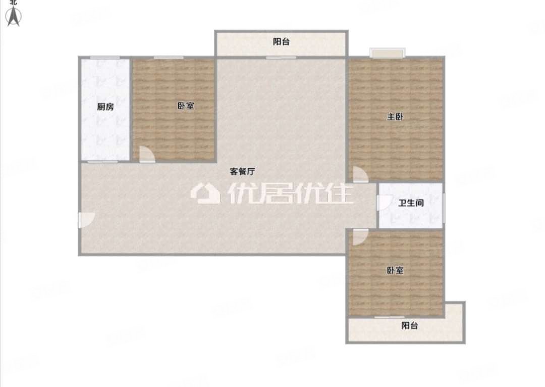 万泉城1区2室1厅1卫86㎡东南43万