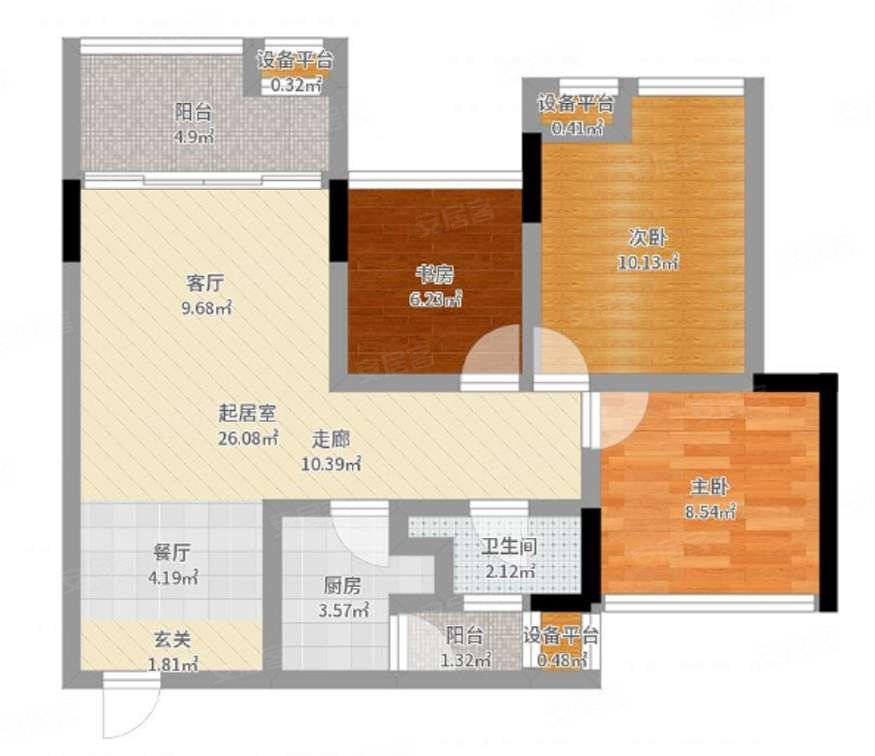 万锦城居家精装中间楼层采光好随时看房业主诚心卖