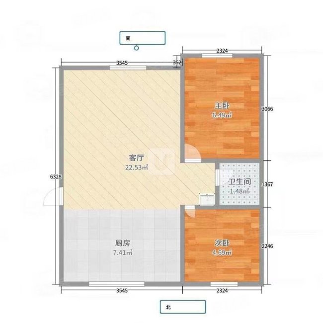 阳光丽景2室1厅1卫100㎡南北39.6万