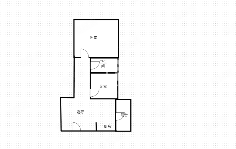 华润万象华府2室1厅1卫51.92㎡南北58万