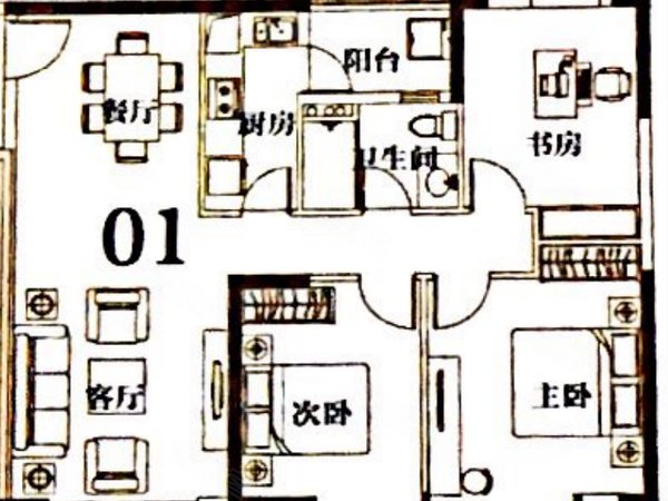 【多图】琶洲新村,万胜围租房,琶洲新村 3室2厅1卫 电梯房 精装修110