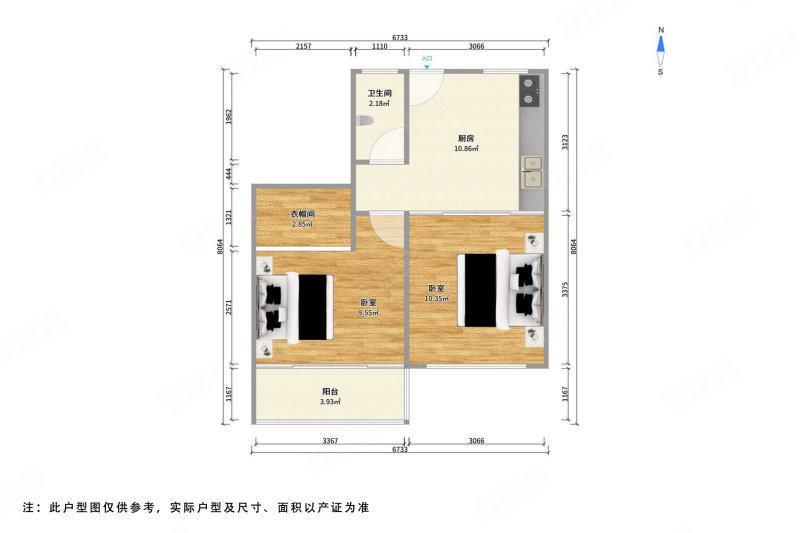 景峰苑2室1厅1卫52.22㎡南318万