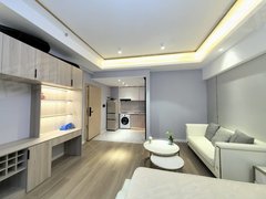公寓管家直租高新宝龙广场整租朝南单身公寓拎包入住性价比高！