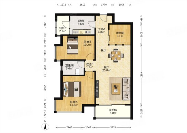 八号线地铁口 小高层带电梯 全明户型 采光非常好,珠江新城南区二手房