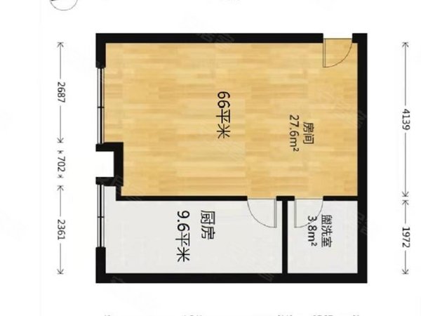 天津西青中北新科园新科园 1室1厅1卫 54平 精装
